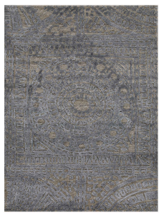 Artisan Mary Silver Beige Contemporary Knotted Rug - Rugs - Artisan - Atlanta Designer Rugs