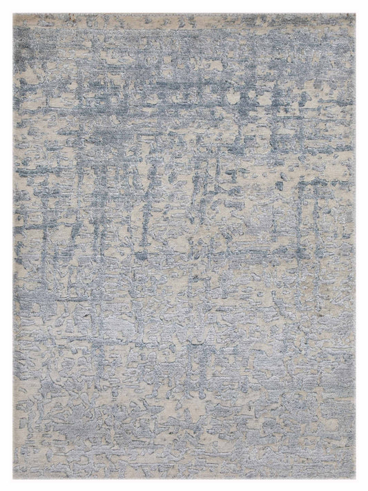 Artisan Mary Ivory Lt.Blue Contemporary Knotted Rug - Rugs - Artisan - Atlanta Designer Rugs