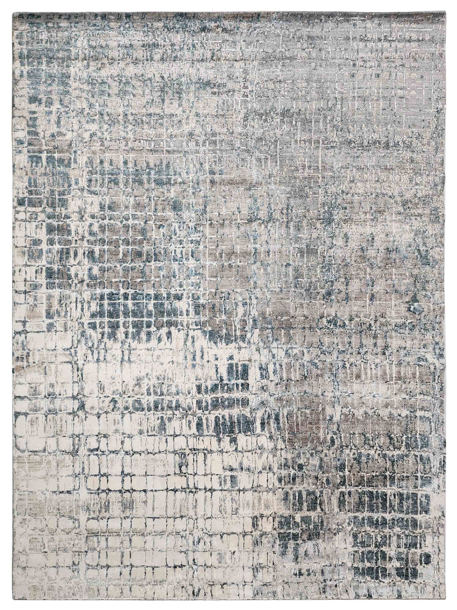 Artisan Mary Blue Granite Contemporary Knotted Rug - Rugs - Artisan - Atlanta Designer Rugs