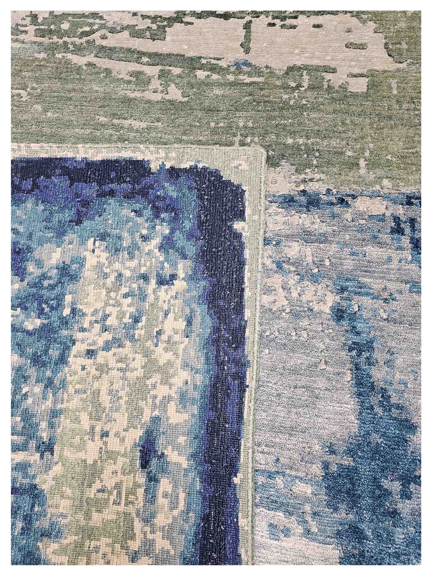 Artisan Mary Green Contemporary Knotted Rug - Rugs - Artisan - Atlanta Designer Rugs