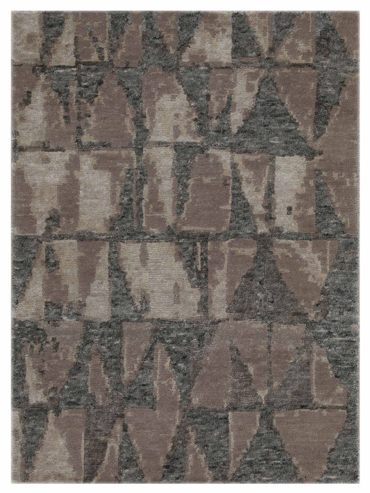 Artisan Mary Tonal Brown Contemporary Knotted Rug - Rugs - Artisan - Atlanta Designer Rugs