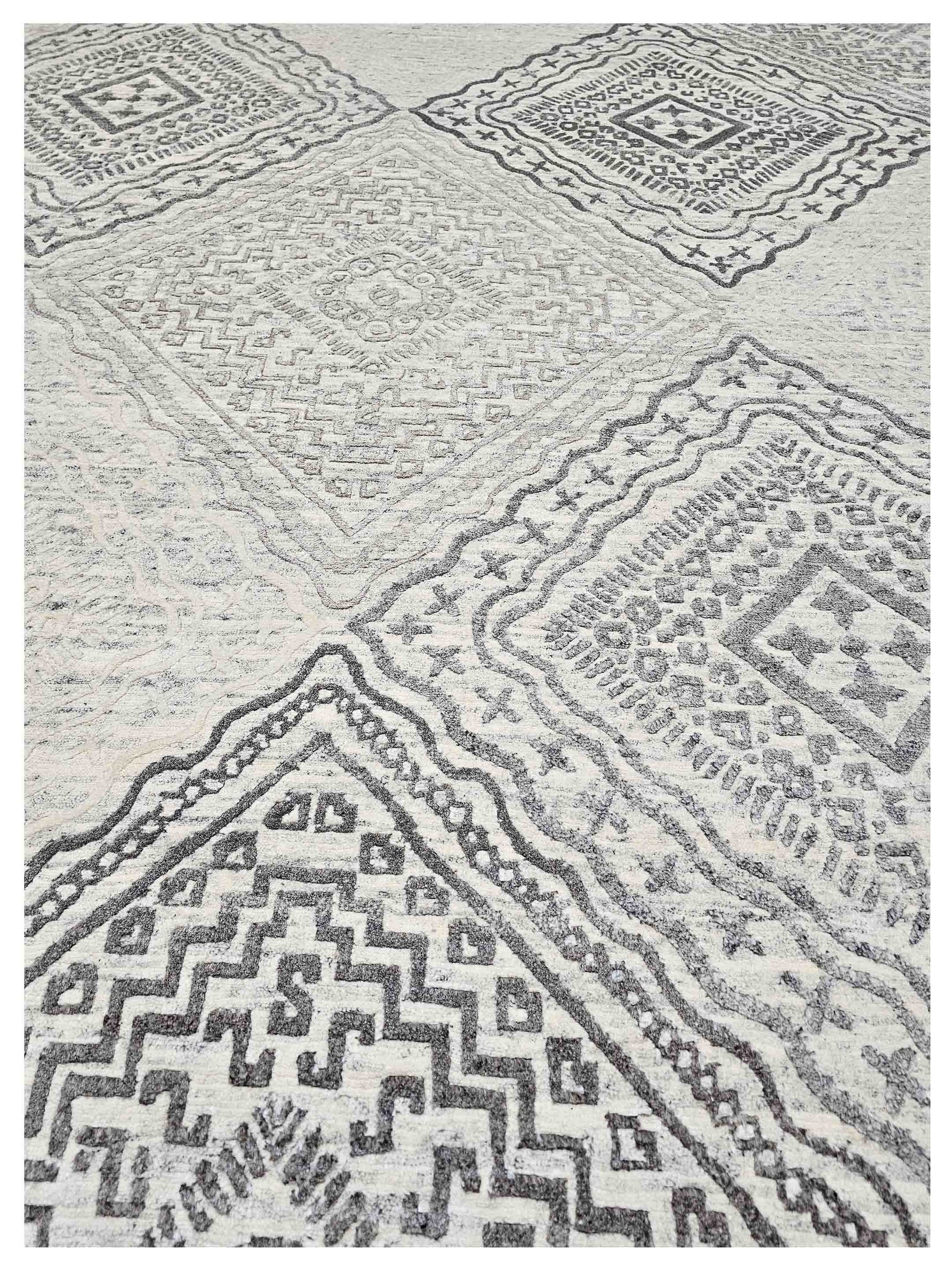 Artisan Mary Beige Contemporary Knotted Rug - Rugs - Artisan - Atlanta Designer Rugs