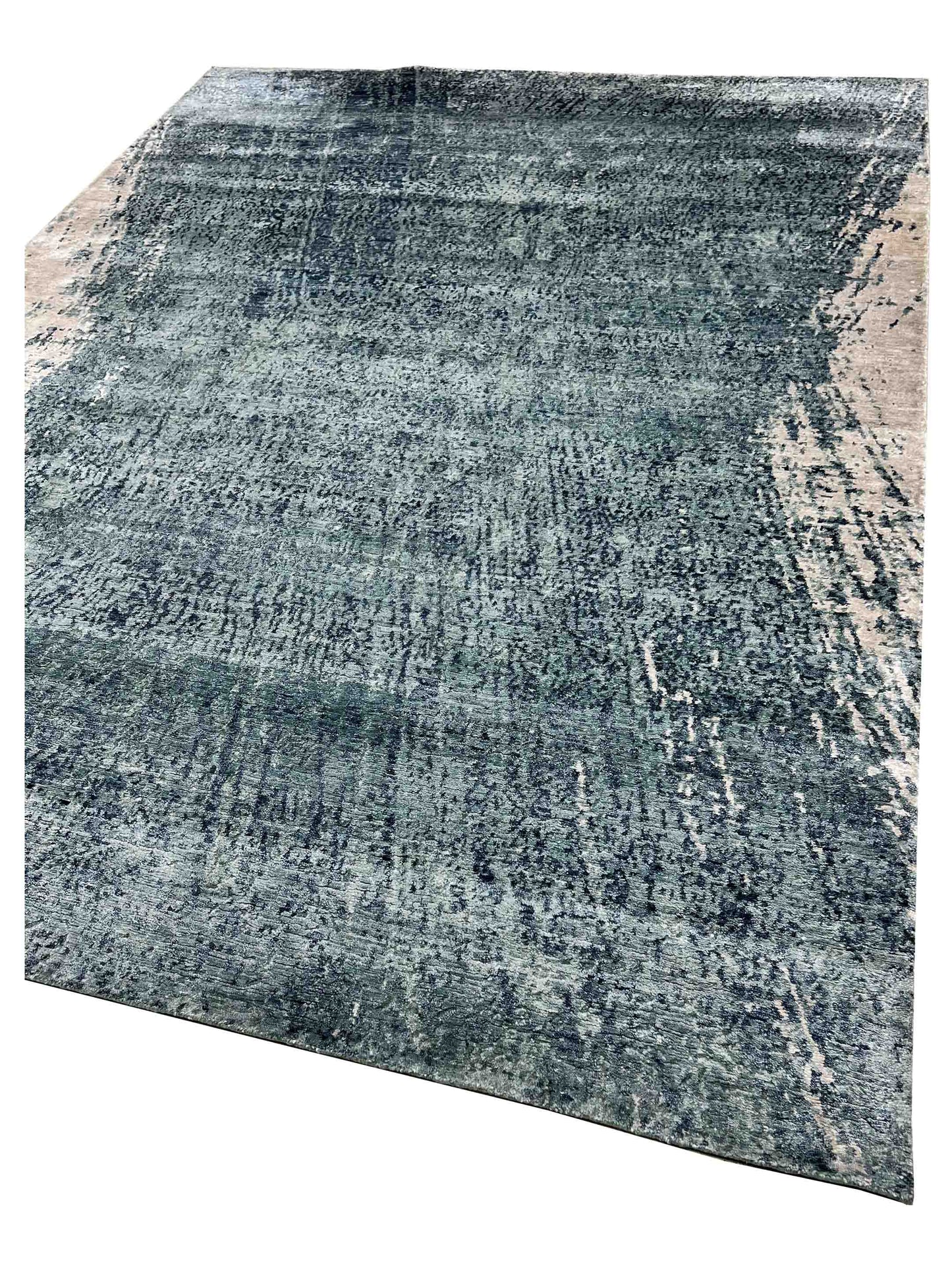 Artisan Mary Green Contemporary Knotted Rug - Rugs - Artisan - Atlanta Designer Rugs