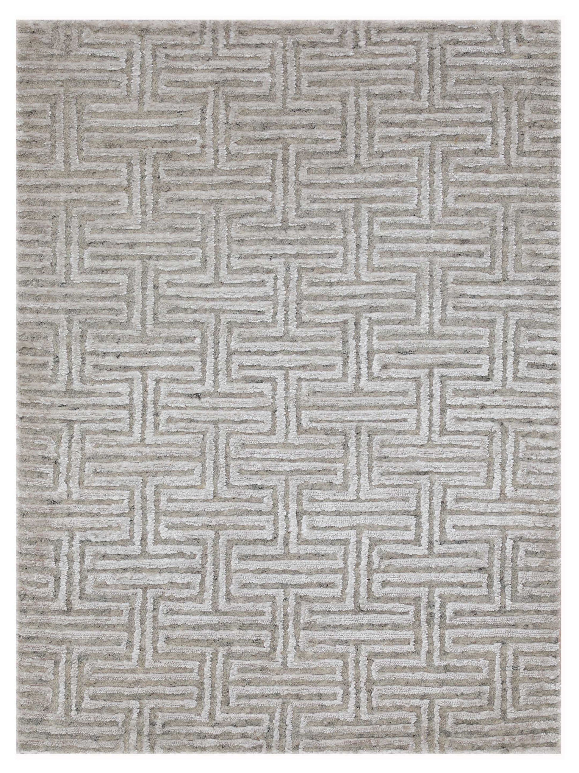 Artisan Mary Beige Contemporary Knotted Rug - Rugs - Artisan - Atlanta Designer Rugs