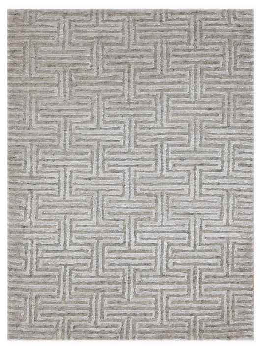 Artisan Mary Beige Contemporary Knotted Rug - Rugs - Artisan - Atlanta Designer Rugs