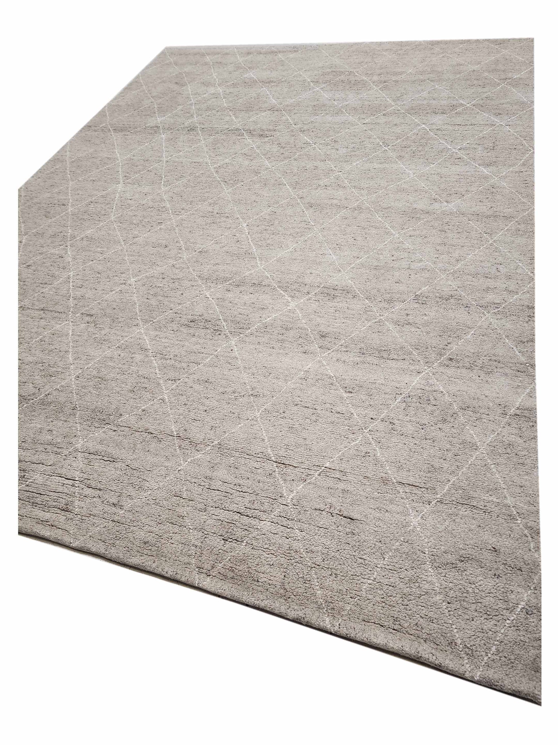 Artisan Marion Beige Charcoal Transitional Knotted Rug - Rugs - Artisan - Atlanta Designer Rugs