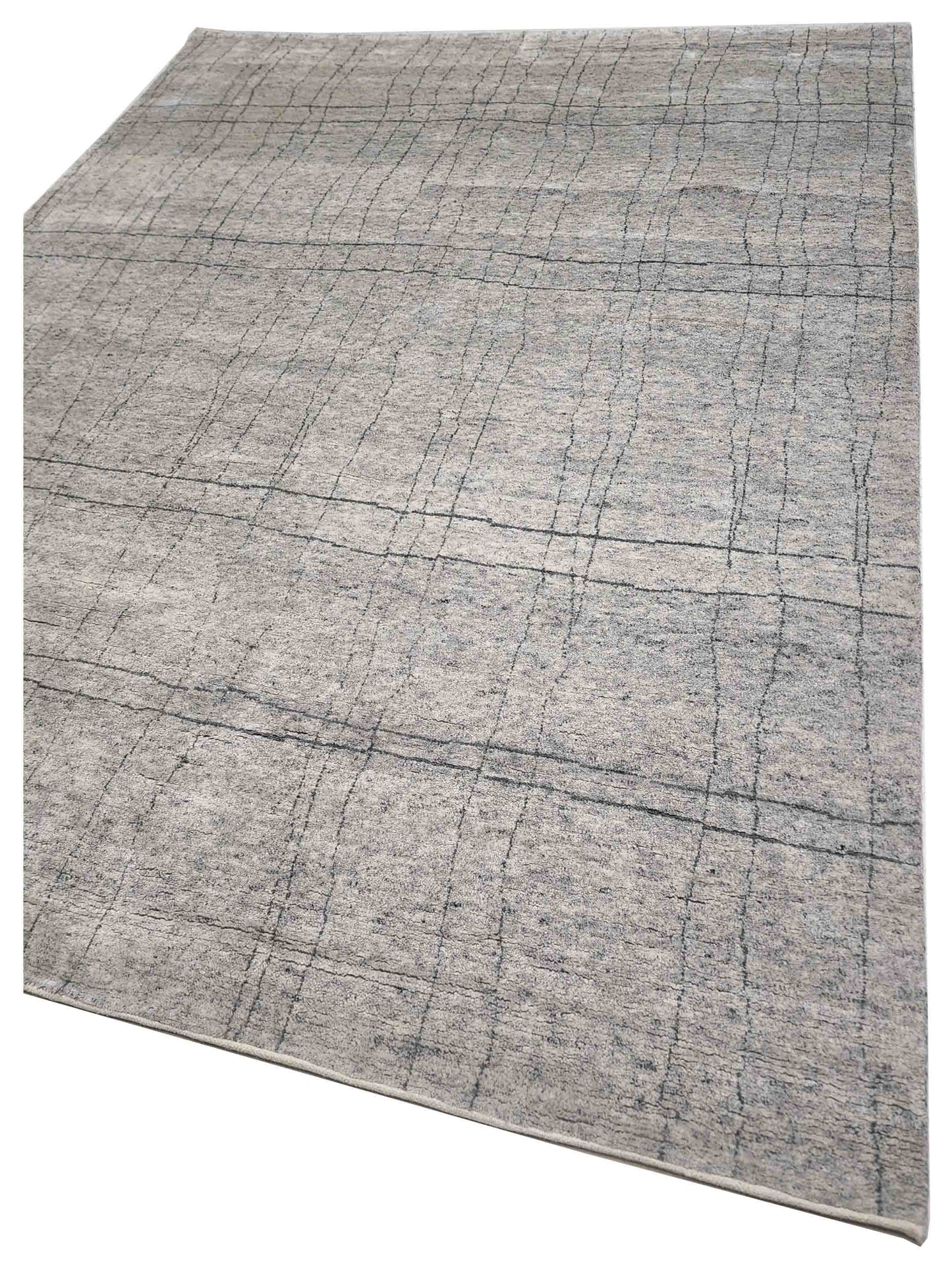 Artisan Marion  Silver Silver Transitional Knotted Rug