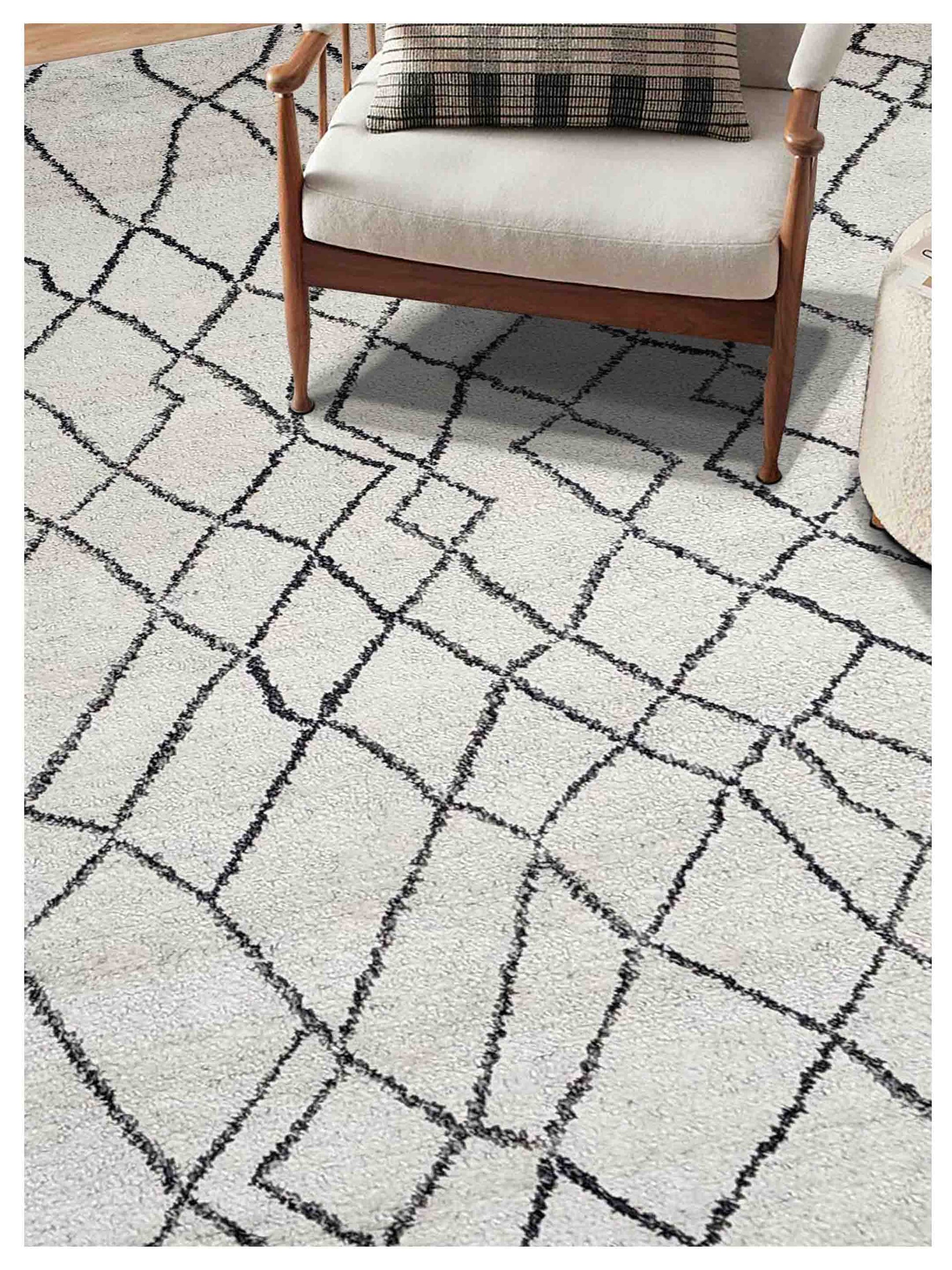 Artisan Marion Ivory Black Transitional Knotted Rug - Rugs - Artisan - Atlanta Designer Rugs