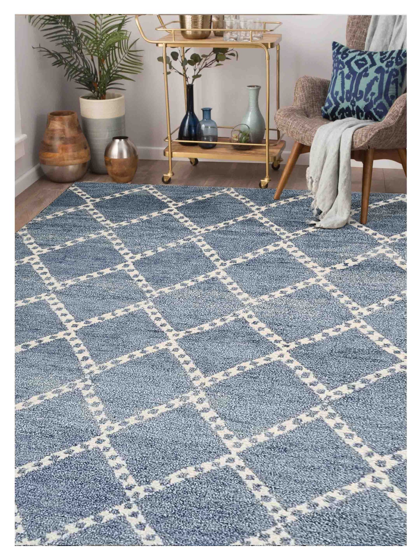 Artisan Marion  Lt.Blue  Transitional Knotted Rug