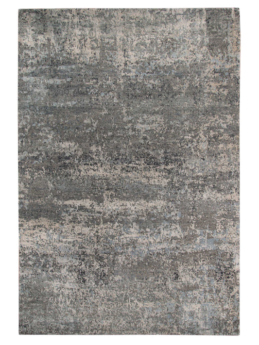 Limited MORWELL MO - 423 Cool Gray Transitional Knotted Rug - Rugs - Limited - Atlanta Designer Rugs