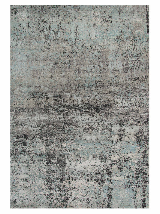 Limited MORWELL MO - 427 GRAYISH BLUE Transitional Knotted Rug - Rugs - Limited - Atlanta Designer Rugs