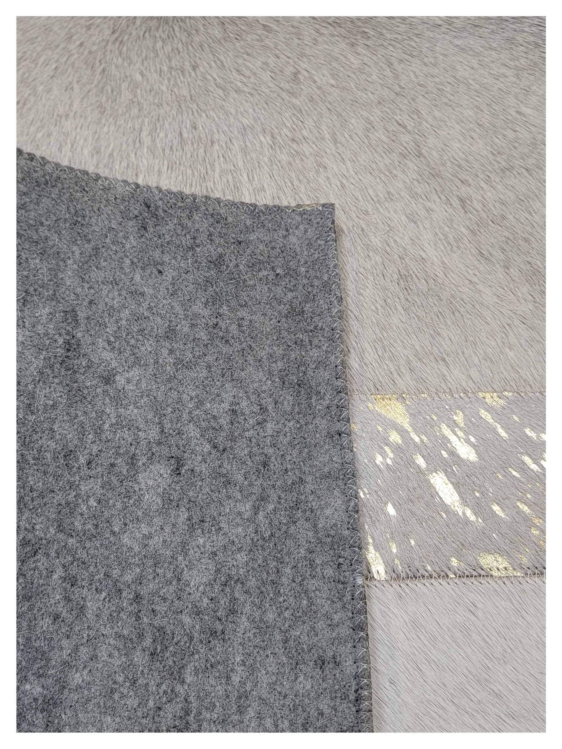 Artisan Olivia Metallic Grey Gold Silver Transitional Crafted Rug - Rugs - Artisan - Atlanta Designer Rugs