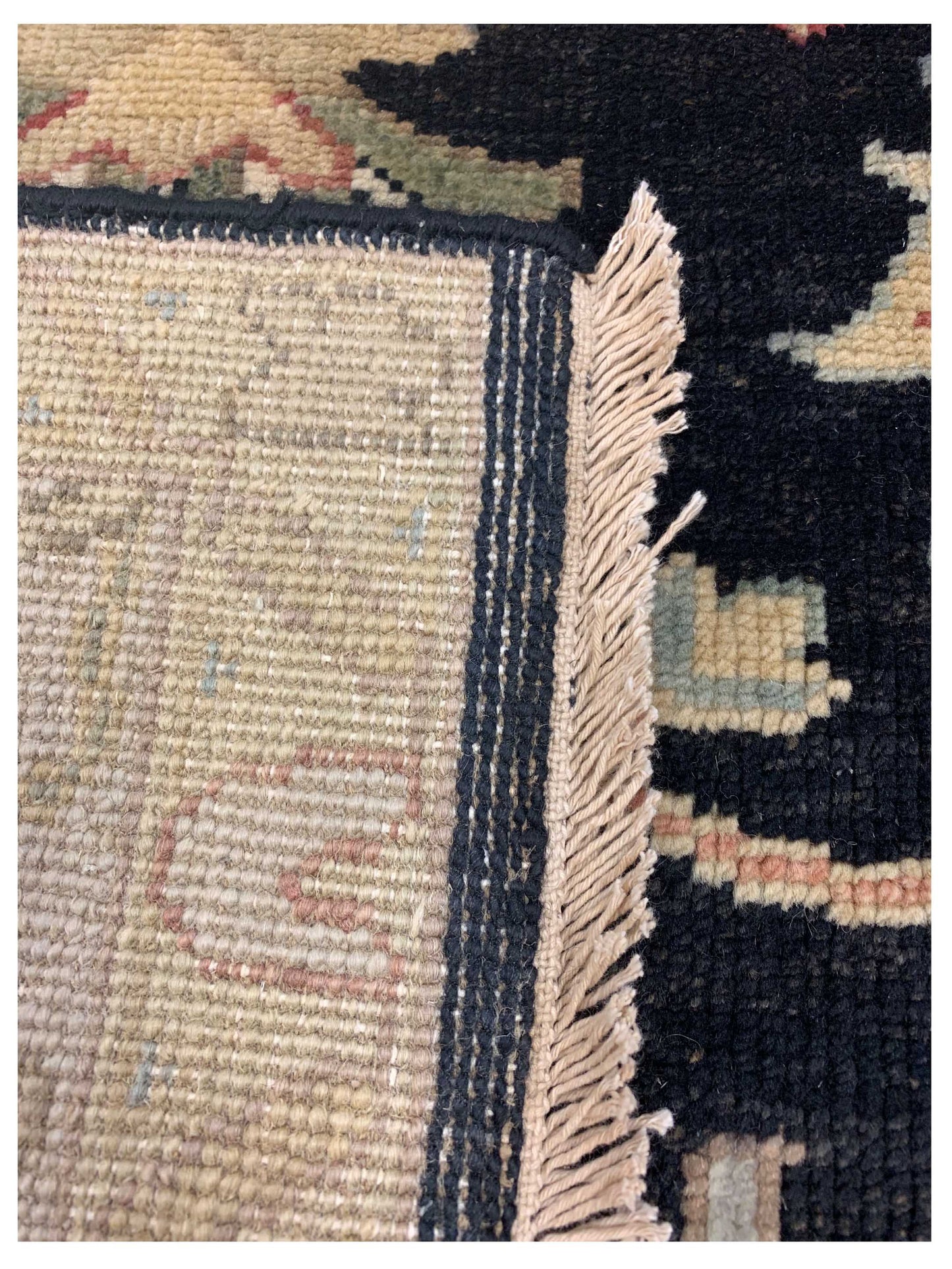 Artisan Cameron Black Ivory Traditional Knotted Rug - Rugs - Artisan - Atlanta Designer Rugs