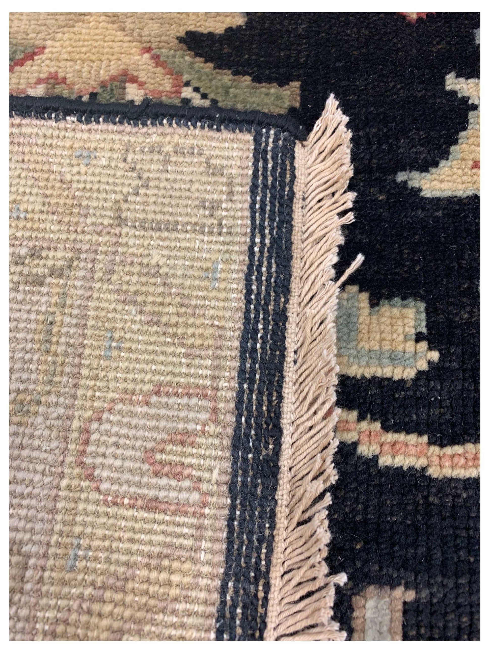 Artisan Cameron Black Ivory Traditional Knotted Rug - Rugs - Artisan - Atlanta Designer Rugs