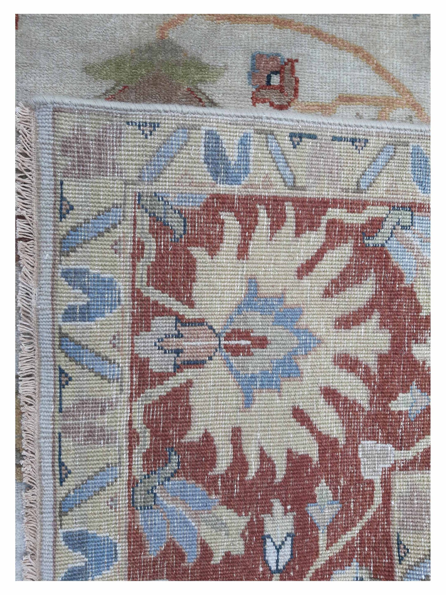 Artisan Cameron Ivory Red Traditional Knotted Rug - Rugs - Artisan - Atlanta Designer Rugs