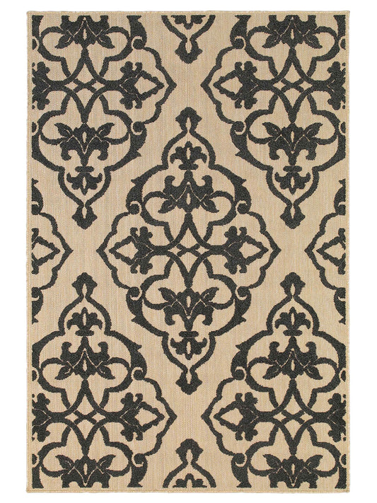 Oriental Weavers CAYMAN 001B9 Sand Outdoor Machinemade Rug