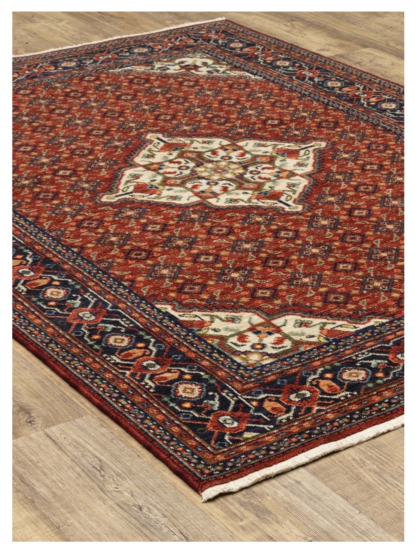 Oriental Weavers LILIHAN 001C6 Red Blue Traditional Machinemade Rug