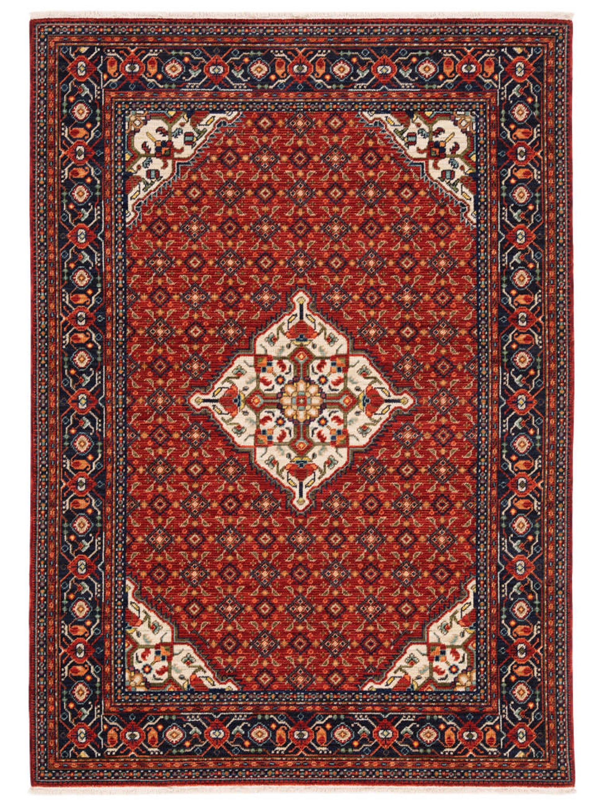 Oriental Weavers LILIHAN 001C6 Red Traditional Machinemade Rug