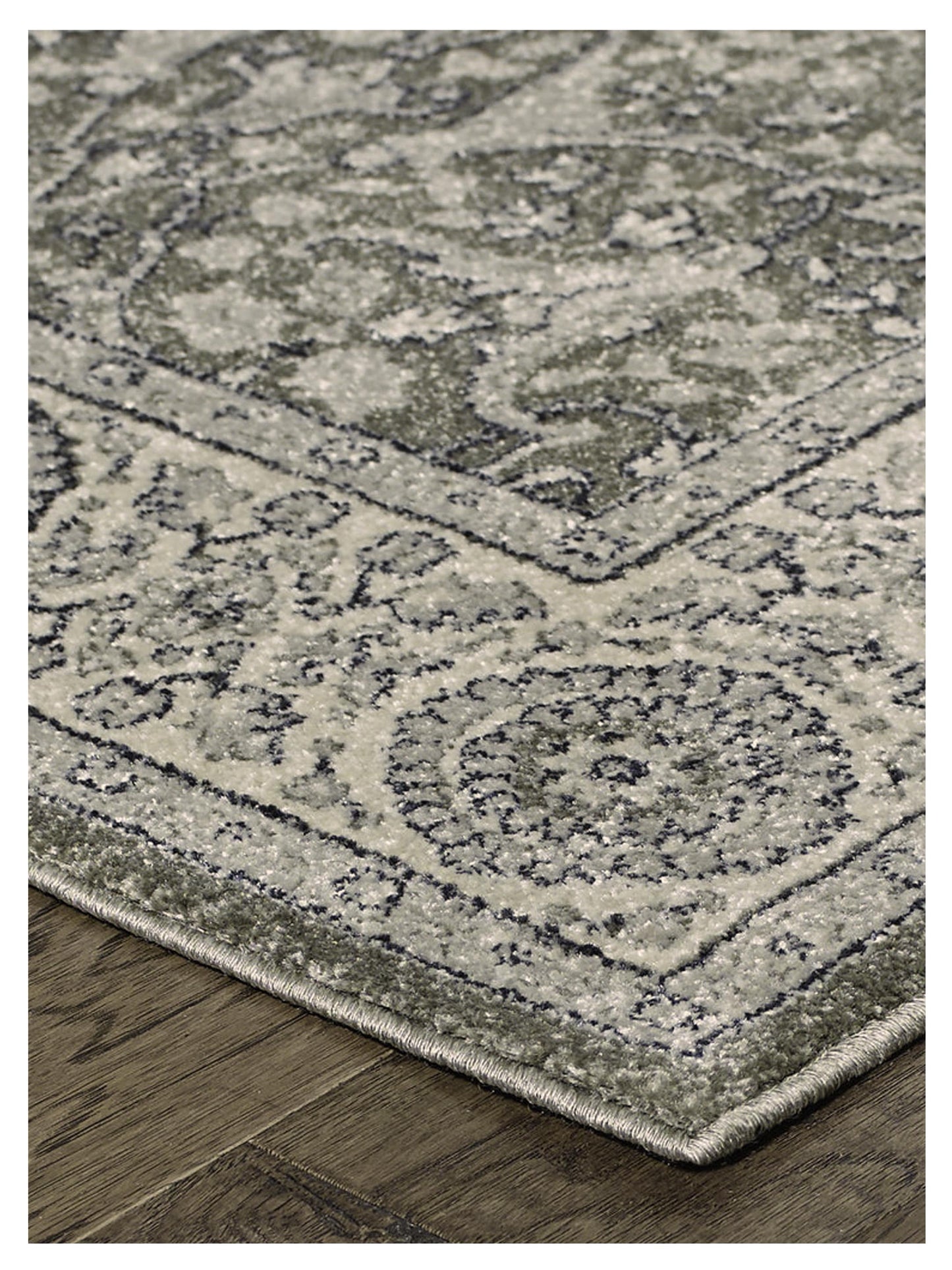 Oriental Weavers Richmond 001E3 Grey Ivory Traditional Woven Rug