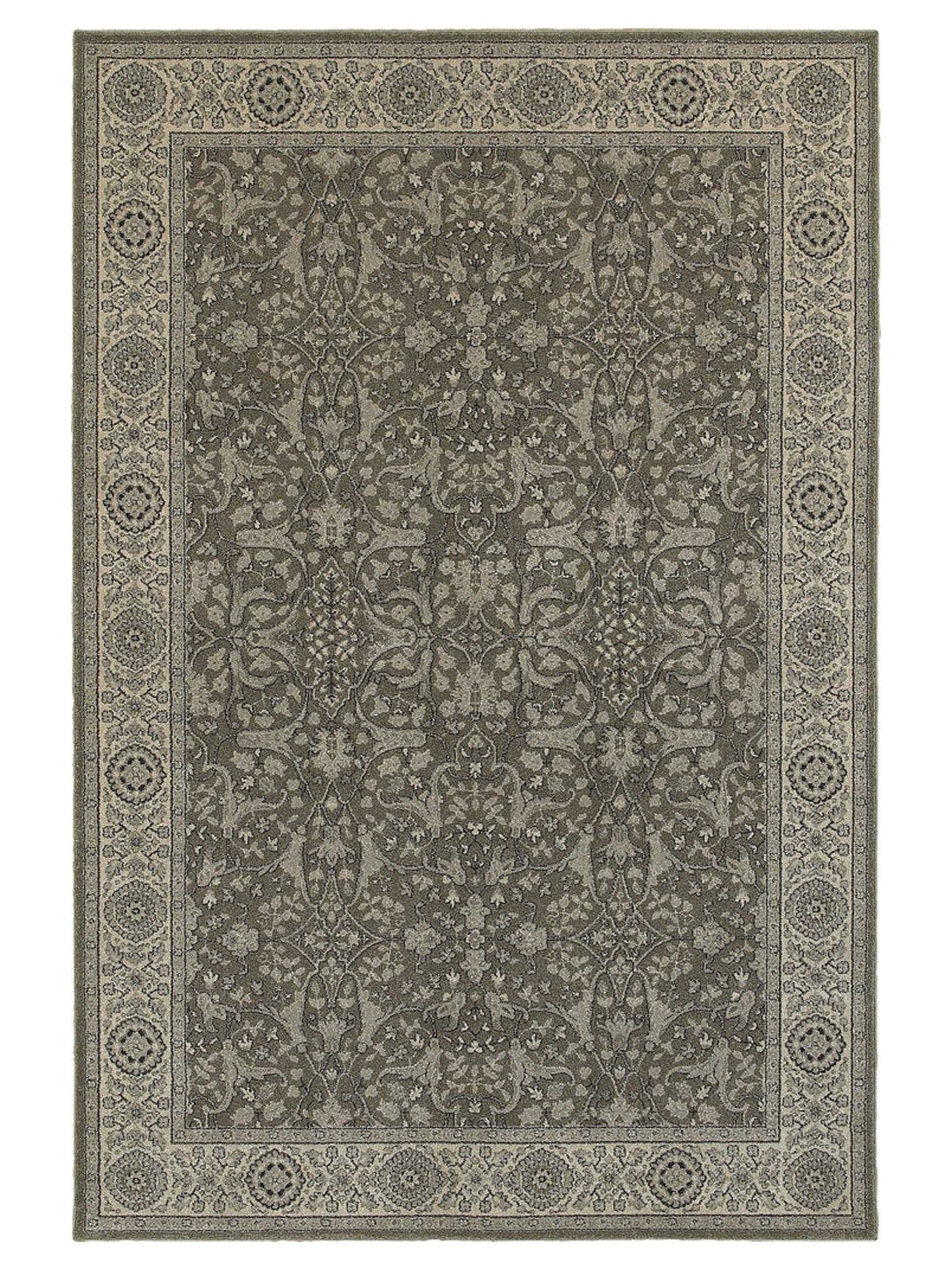 Oriental Weavers Richmond 001E3 Grey Traditional Woven Rug