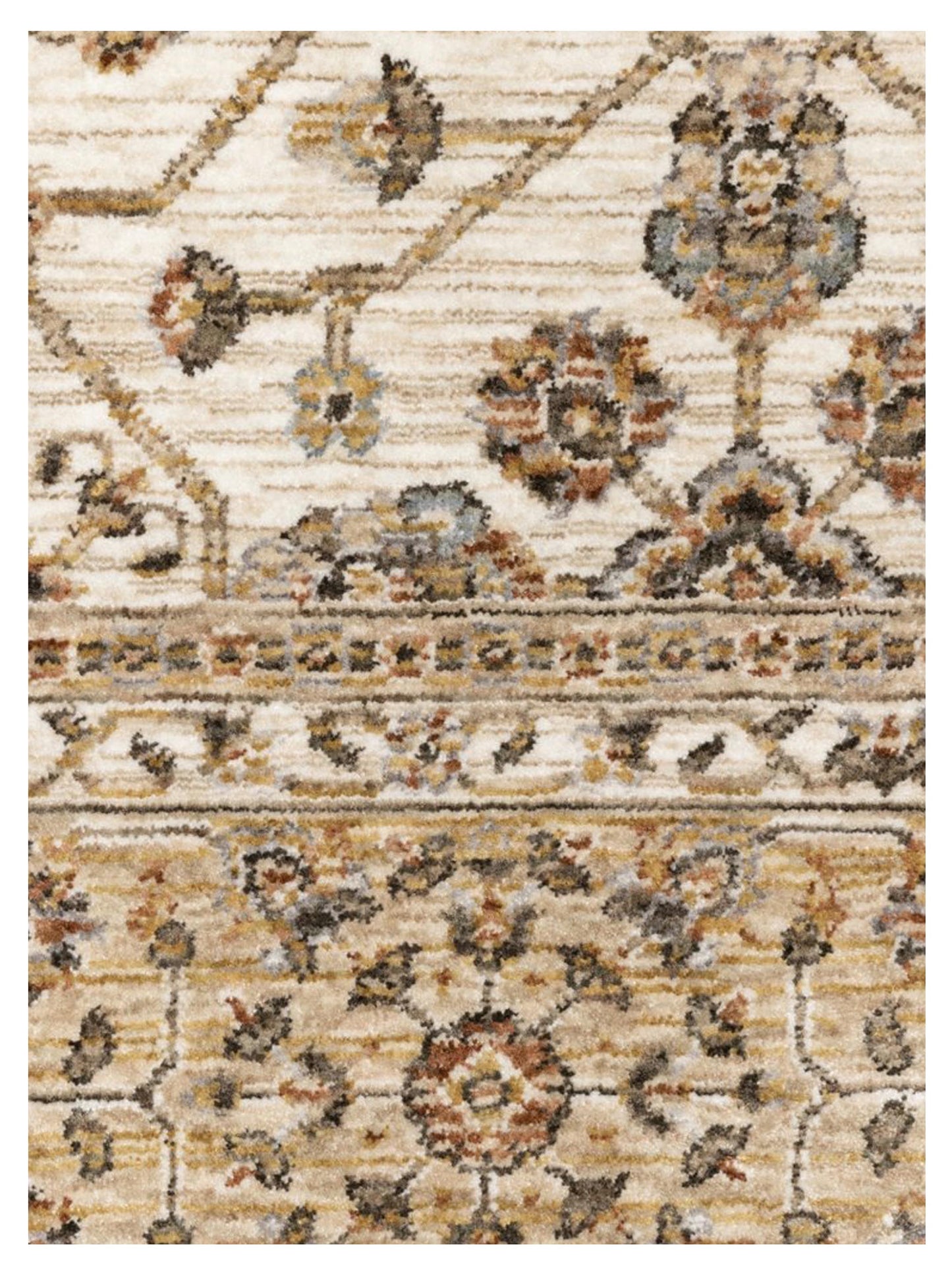 Oriental Weavers Maharaja 001J1 Ivory Gold Traditional Machinemade Rug