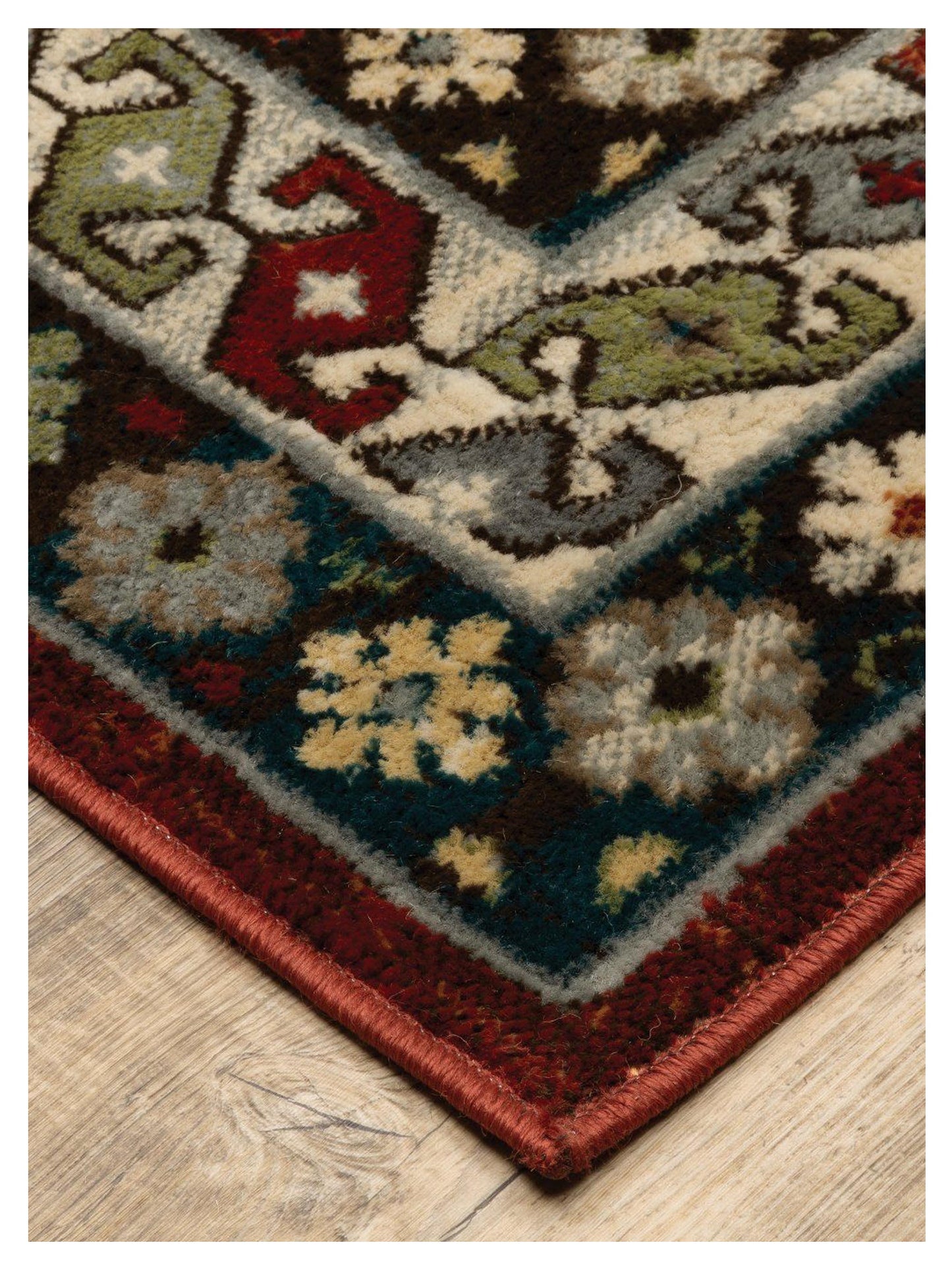 Oriental Weavers Juliette 002R3 Red Multi Casual Machinemade Rug