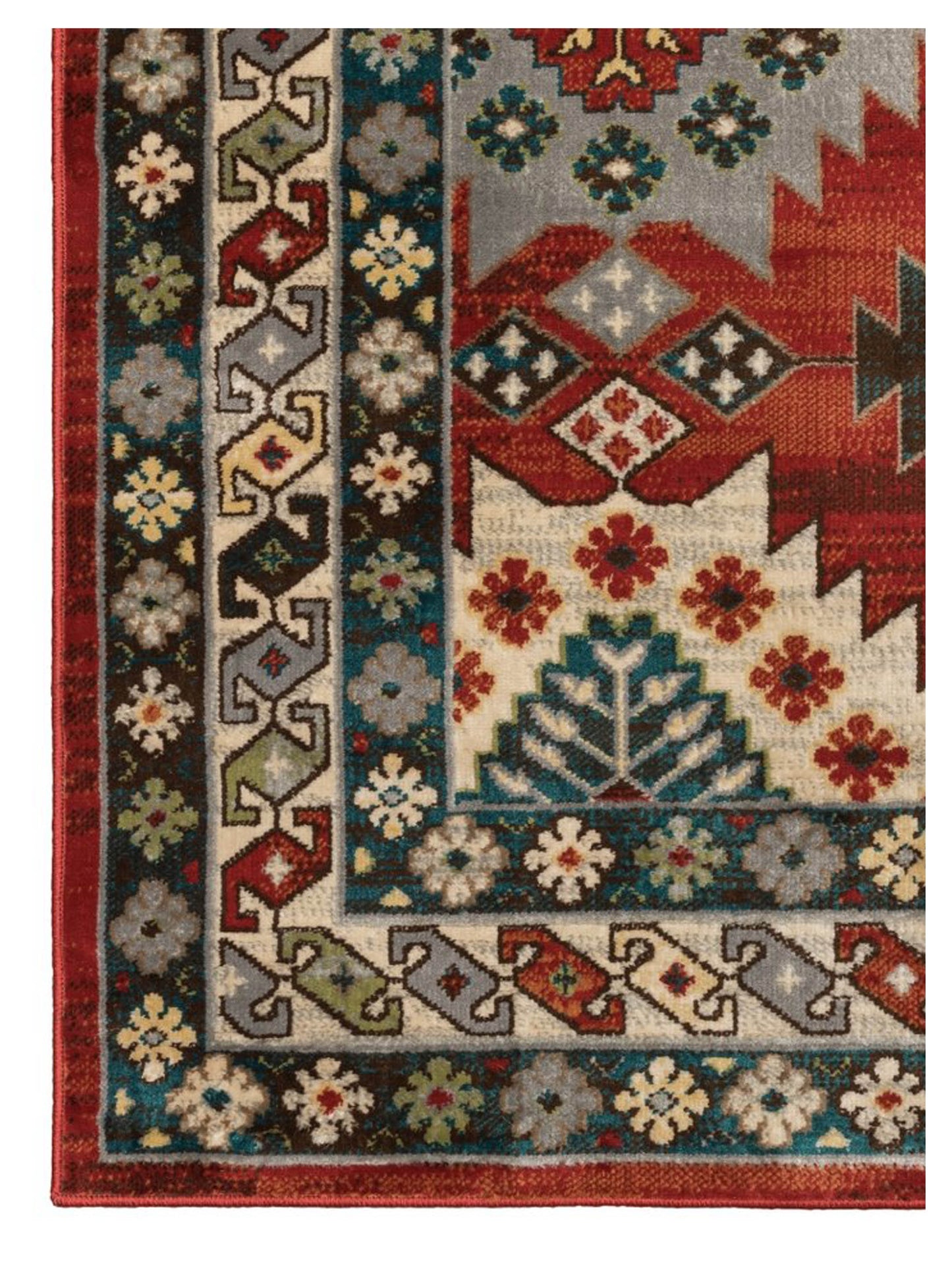 Oriental Weavers Juliette 002R3 Red Multi Casual Machinemade Rug