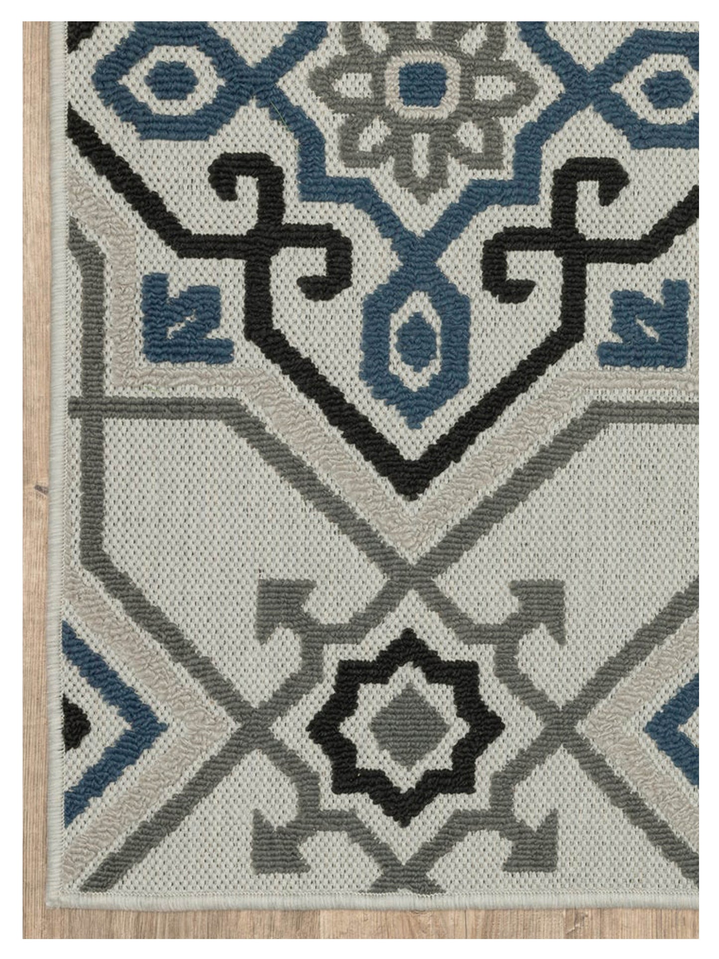 Oriental Weavers TORREY 004Y1 Beige Blue Outdoor Machinemade Rug