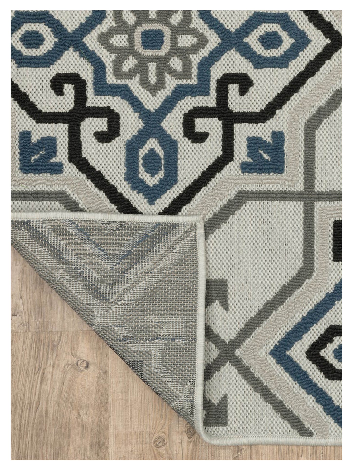 Oriental Weavers TORREY 004Y1 Beige Blue Outdoor Machinemade Rug