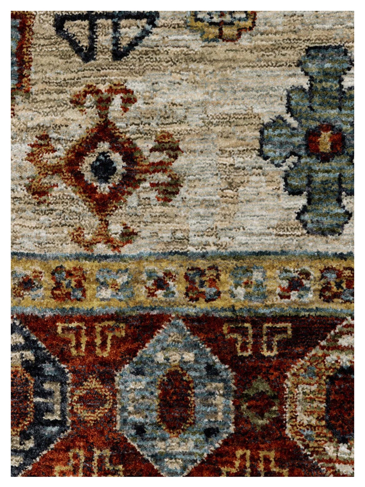 Oriental Weavers ABERDEEN 005W1 Blue Multi Traditional Machinemade Rug