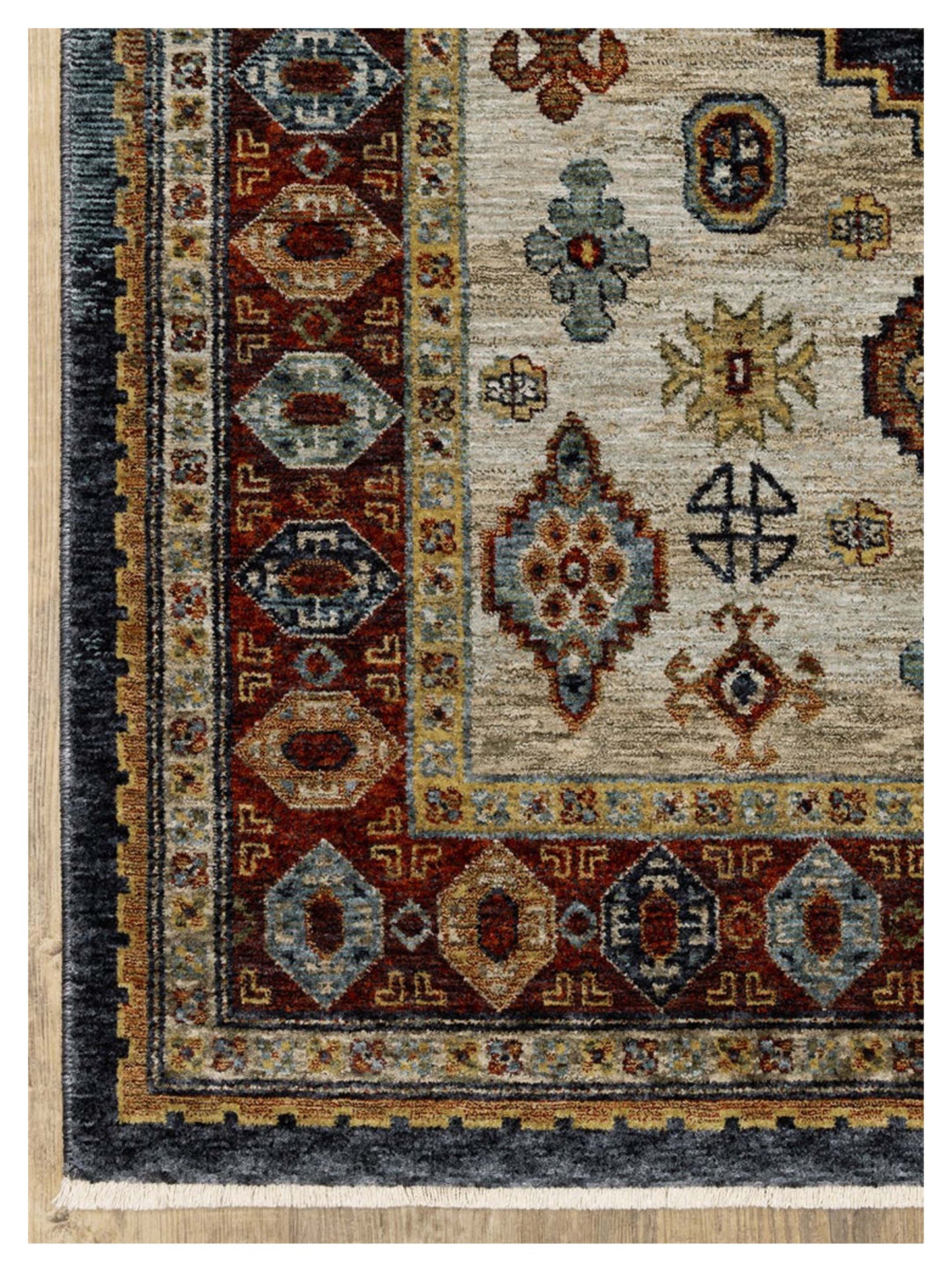 Oriental Weavers ABERDEEN 005W1 Blue Multi Traditional Machinemade Rug