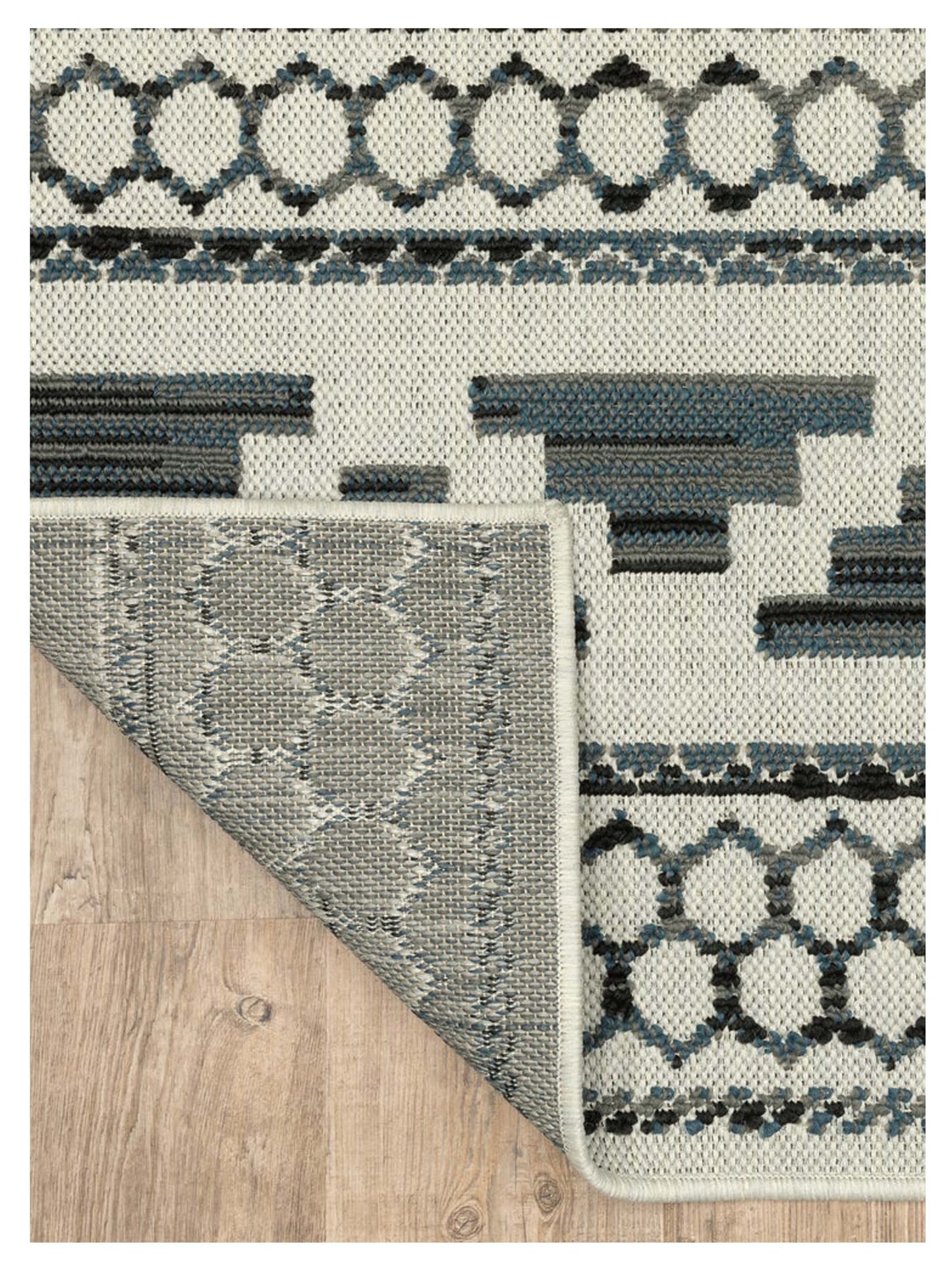 Oriental Weavers TORREY 005Y1 Beige Blue Outdoor Machinemade Rug