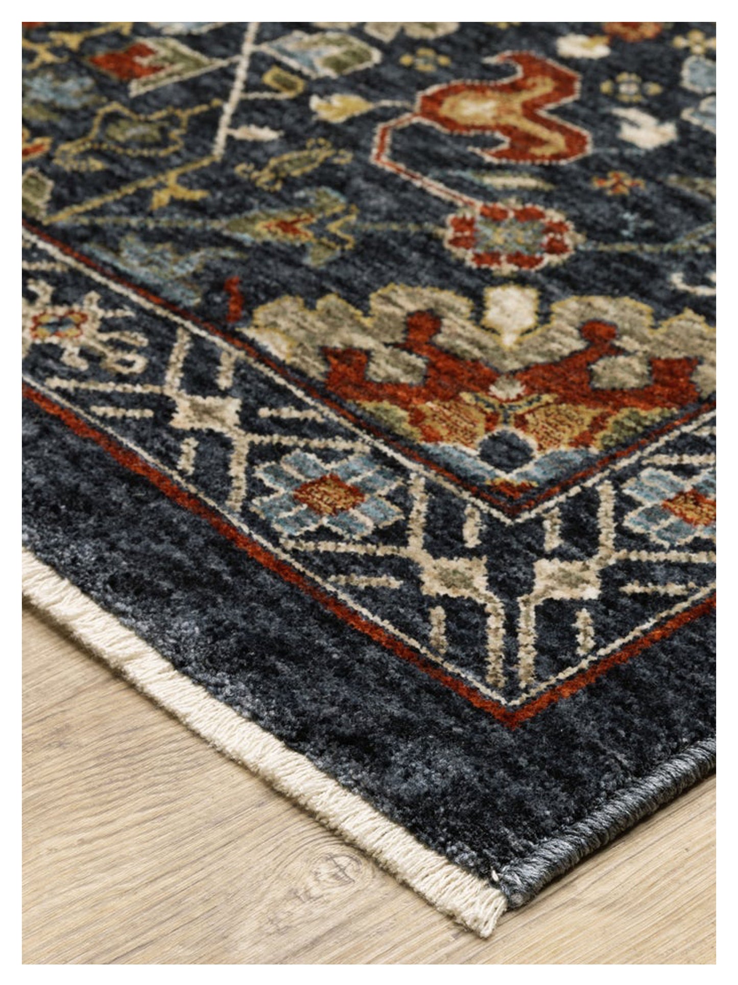 Oriental Weavers ABERDEEN 006B1 Blue Multi Traditional Machinemade Rug