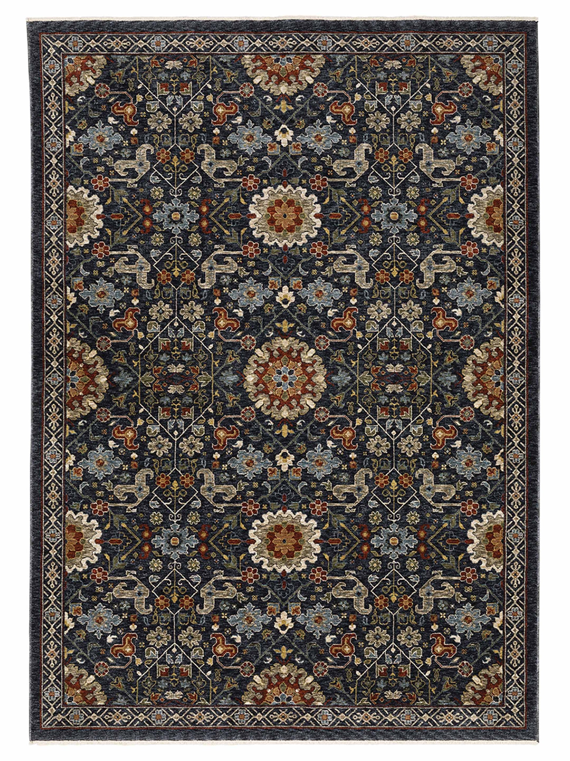 Oriental Weavers ABERDEEN 006B1 Blue Traditional Machinemade Rug