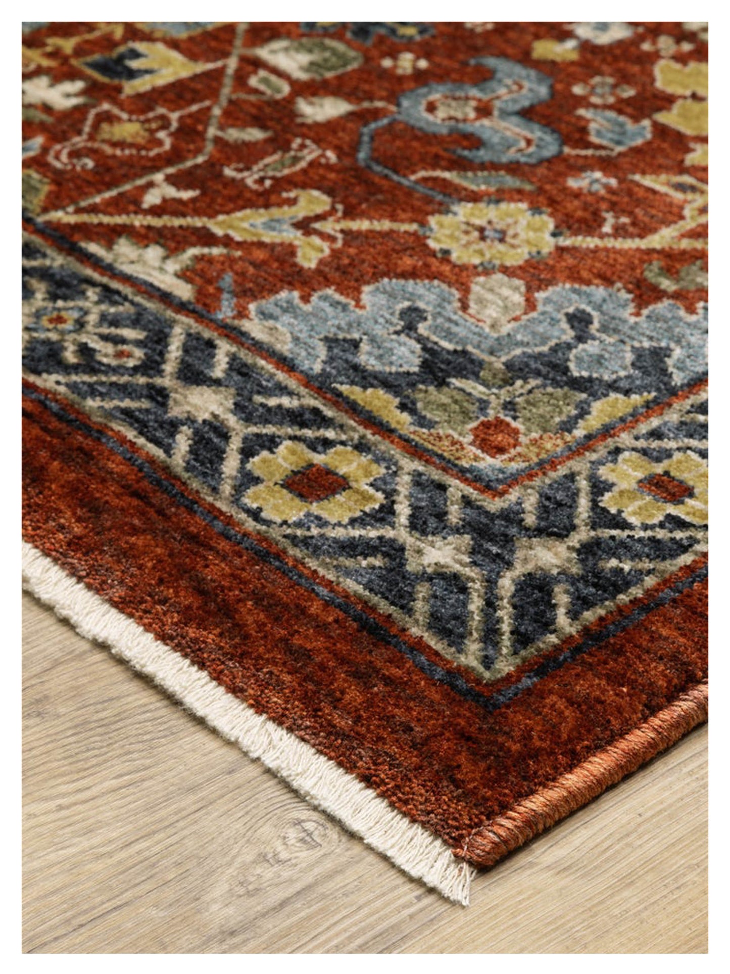 Oriental Weavers ABERDEEN 006R1 Red Multi Traditional Machinemade Rug