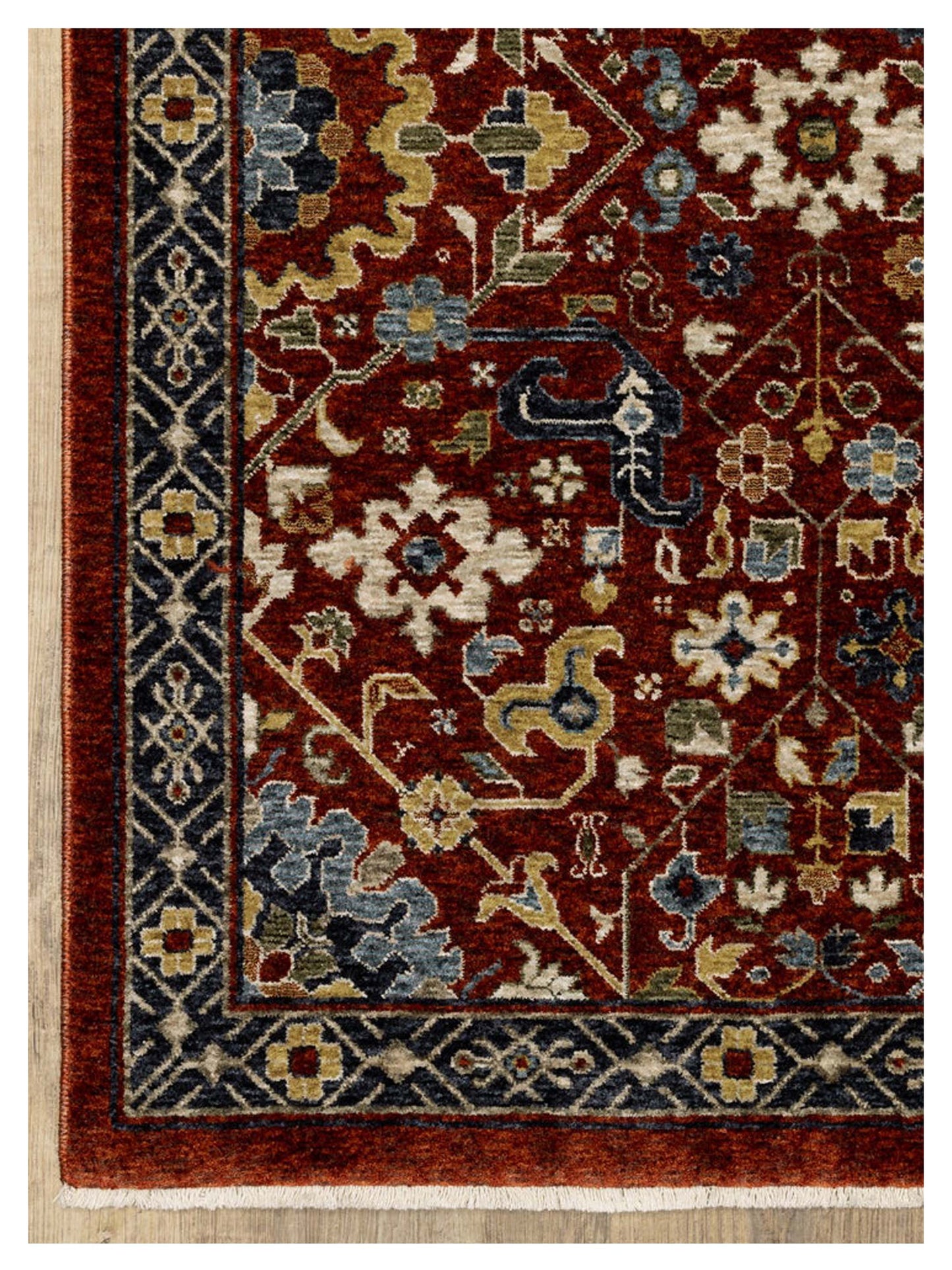 Oriental Weavers ABERDEEN 006R1 Red Multi Traditional Machinemade Rug