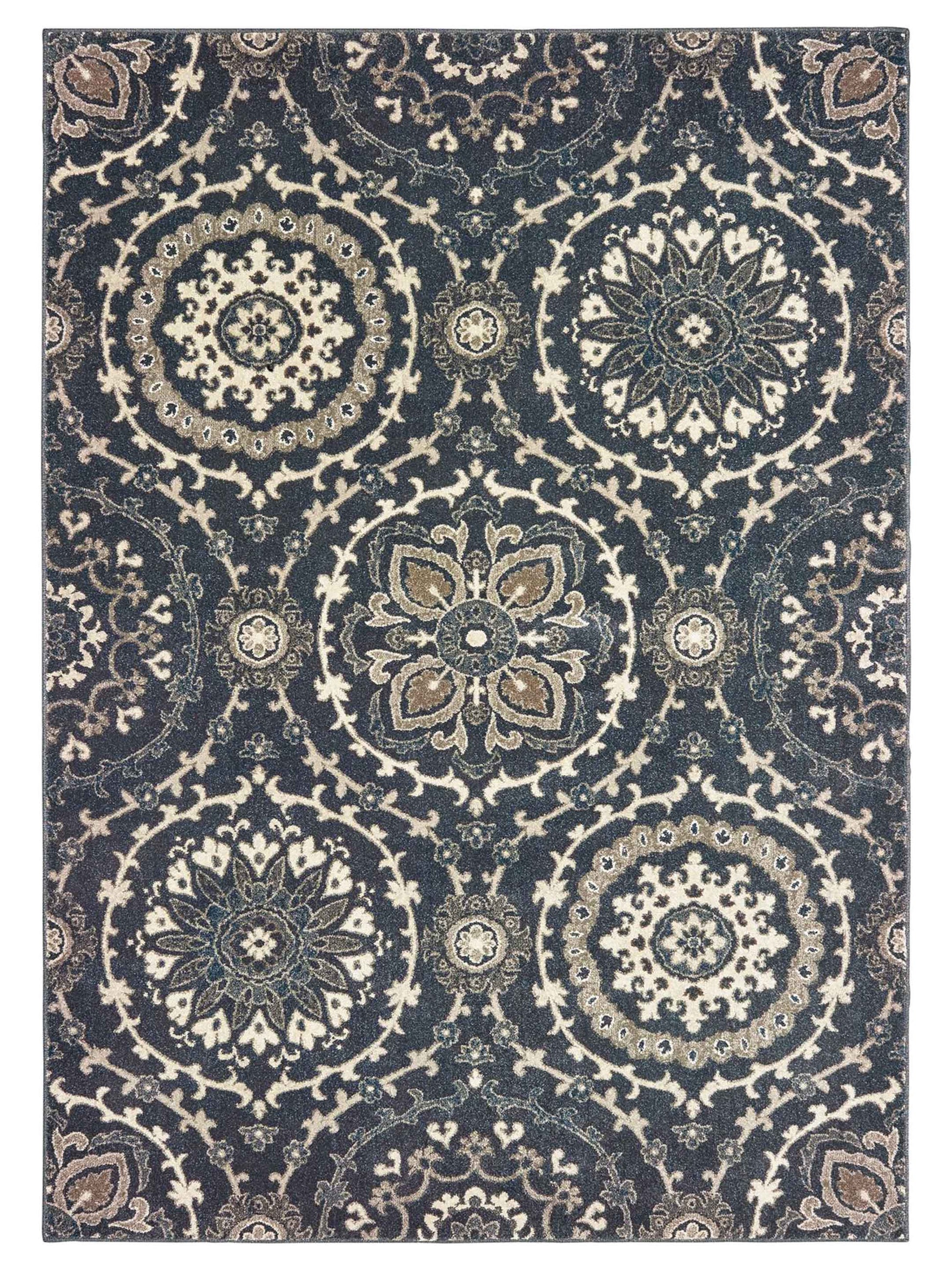 Oriental Weavers Richmond 008E3 Navy Casual Woven Rug