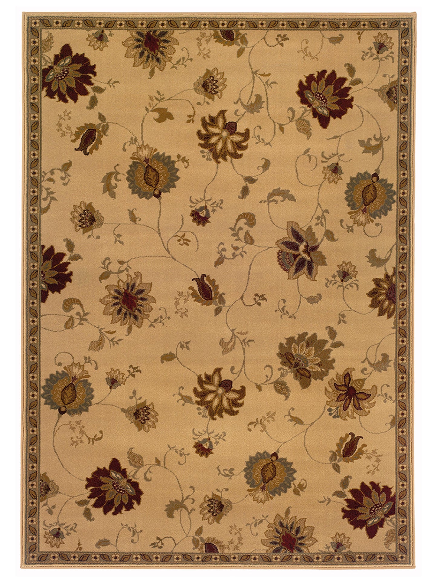 Oriental Weavers Amelia 008W6 Ivory Casual Machinemade Rug