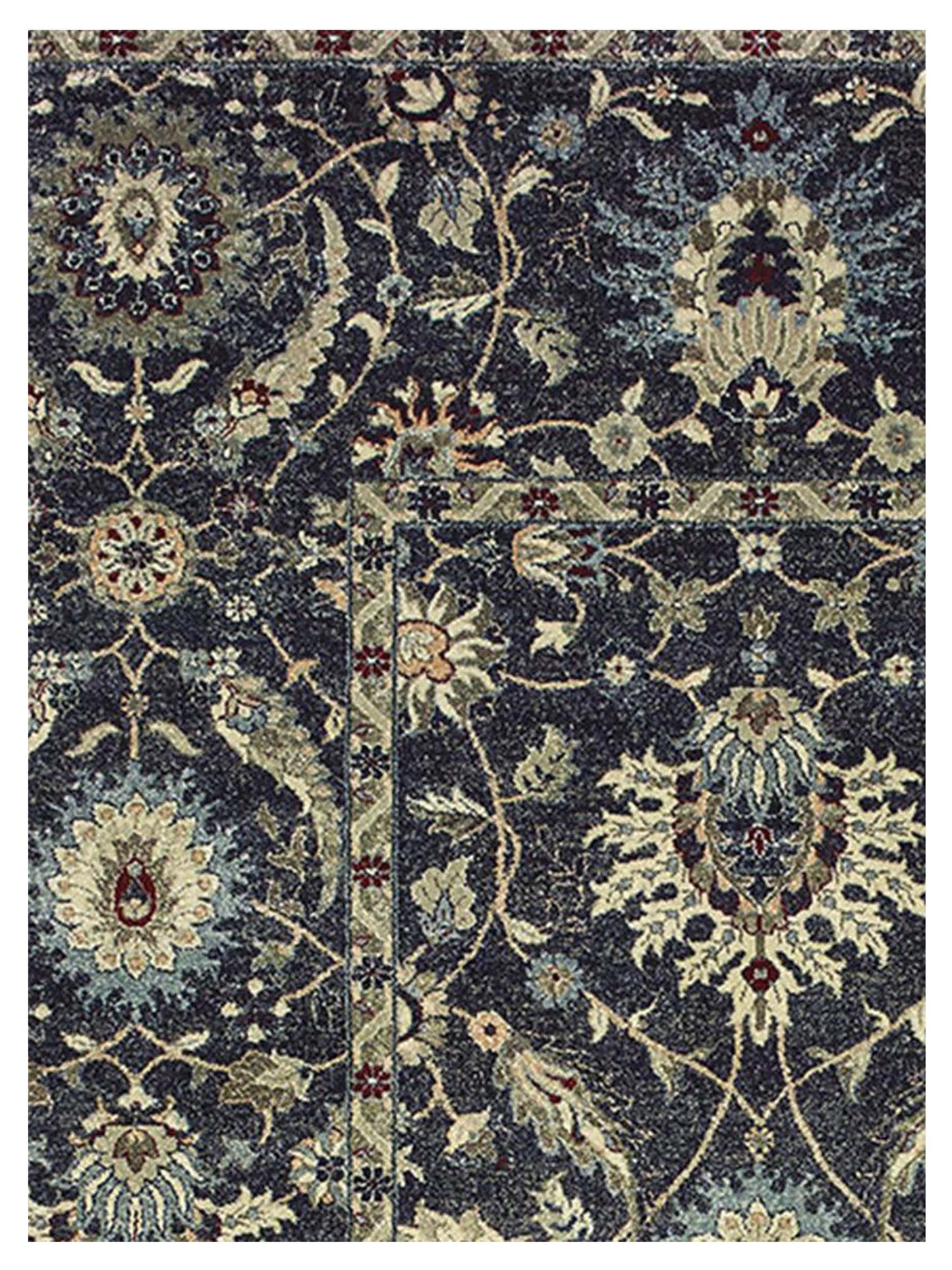 Oriental Weavers RALEIGH 022K5 Navy Ivory Traditional Machinemade Rug