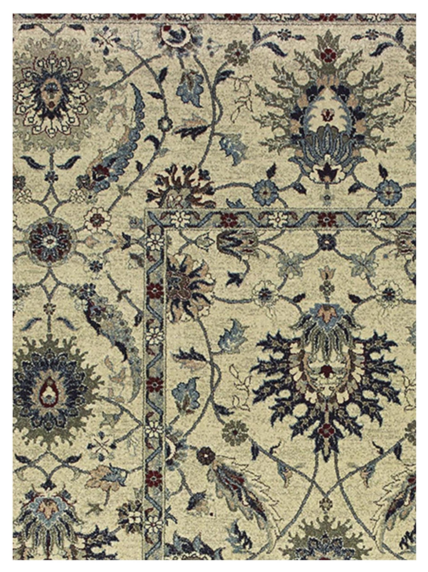 Oriental Weavers RALEIGH 022Y5 Ivory Navy Traditional Machinemade Rug