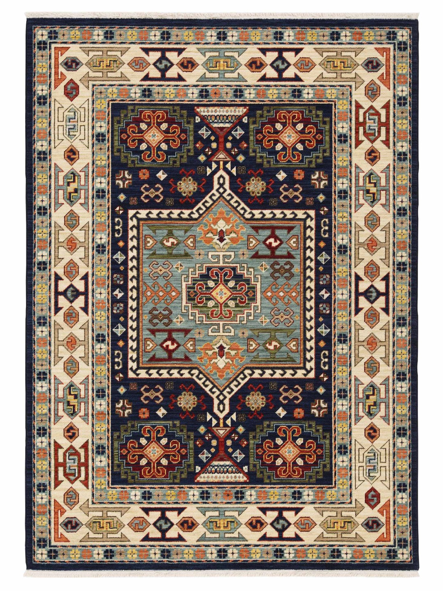 Oriental Weavers LILIHAN 041H6 Blue Traditional Machinemade Rug