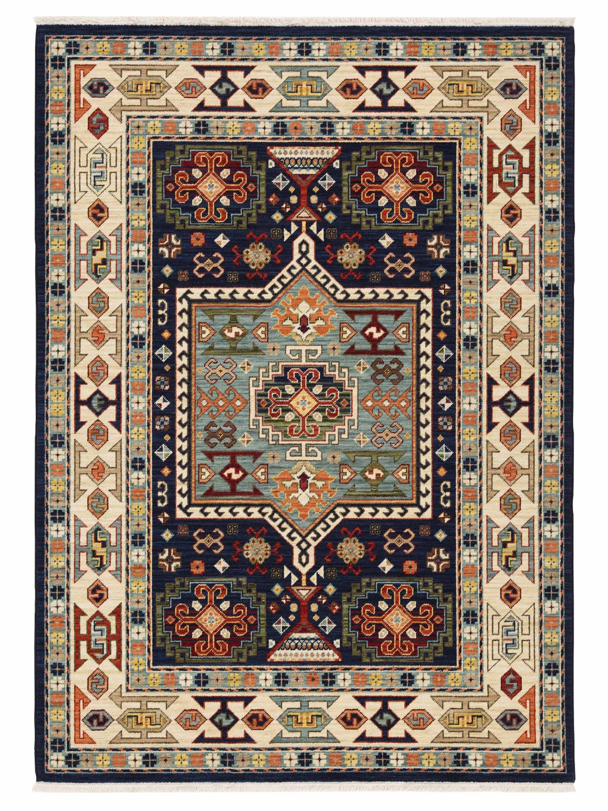 Oriental Weavers LILIHAN 041H6 Blue Traditional Machinemade Rug