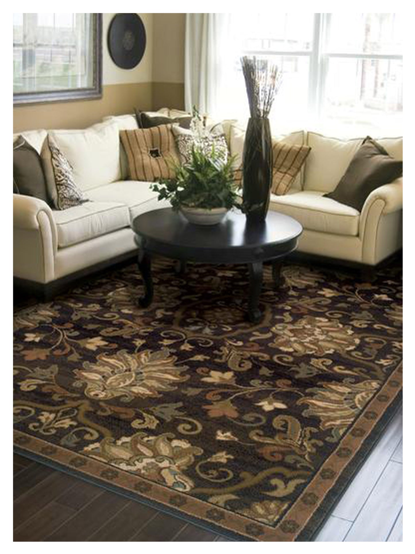 Oriental Weavers Hudson 042G1 Brown Beige Casual Loom Rug