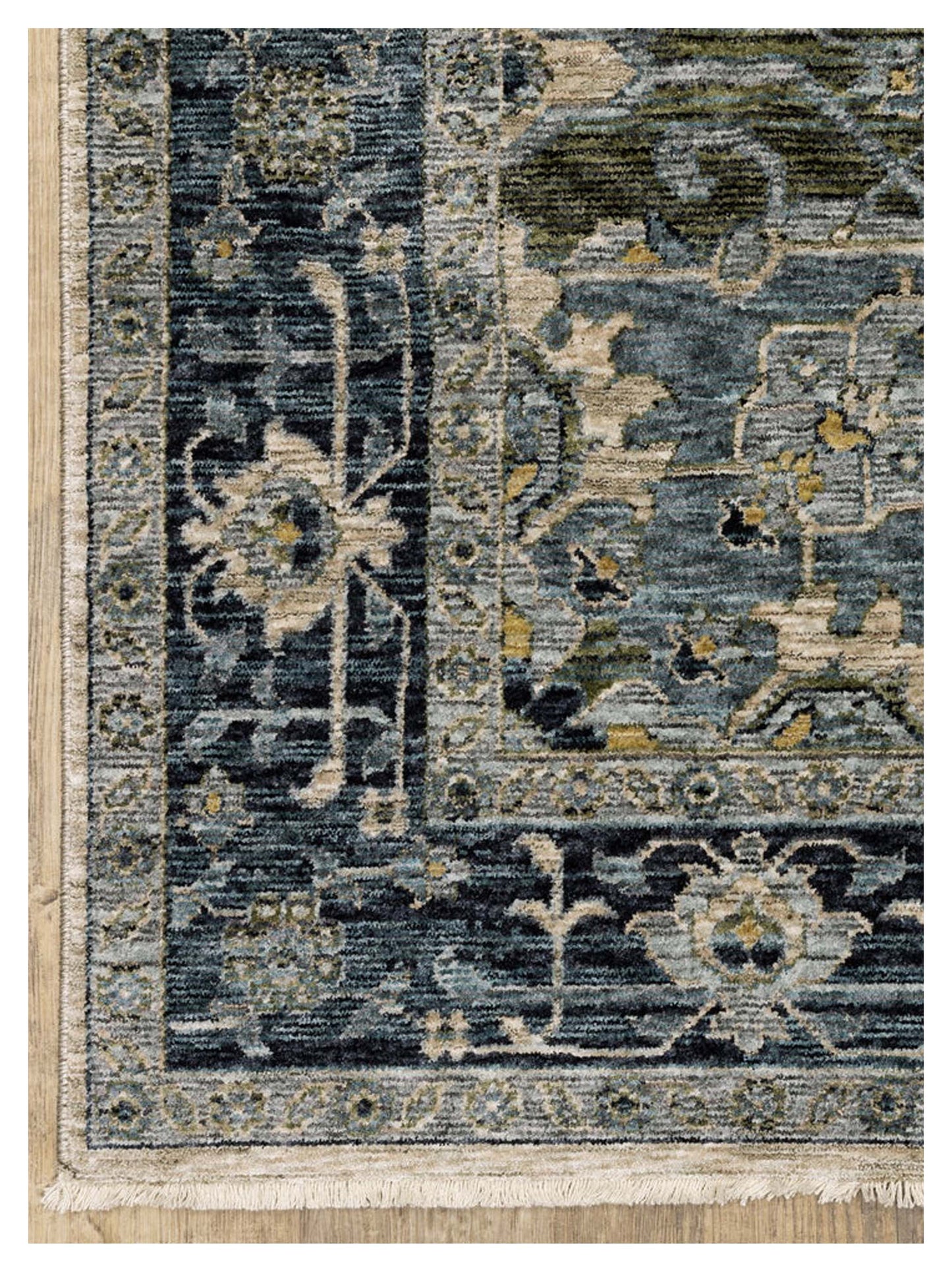 Oriental Weavers ABERDEEN 051G1 Blue Beige Traditional Machinemade Rug