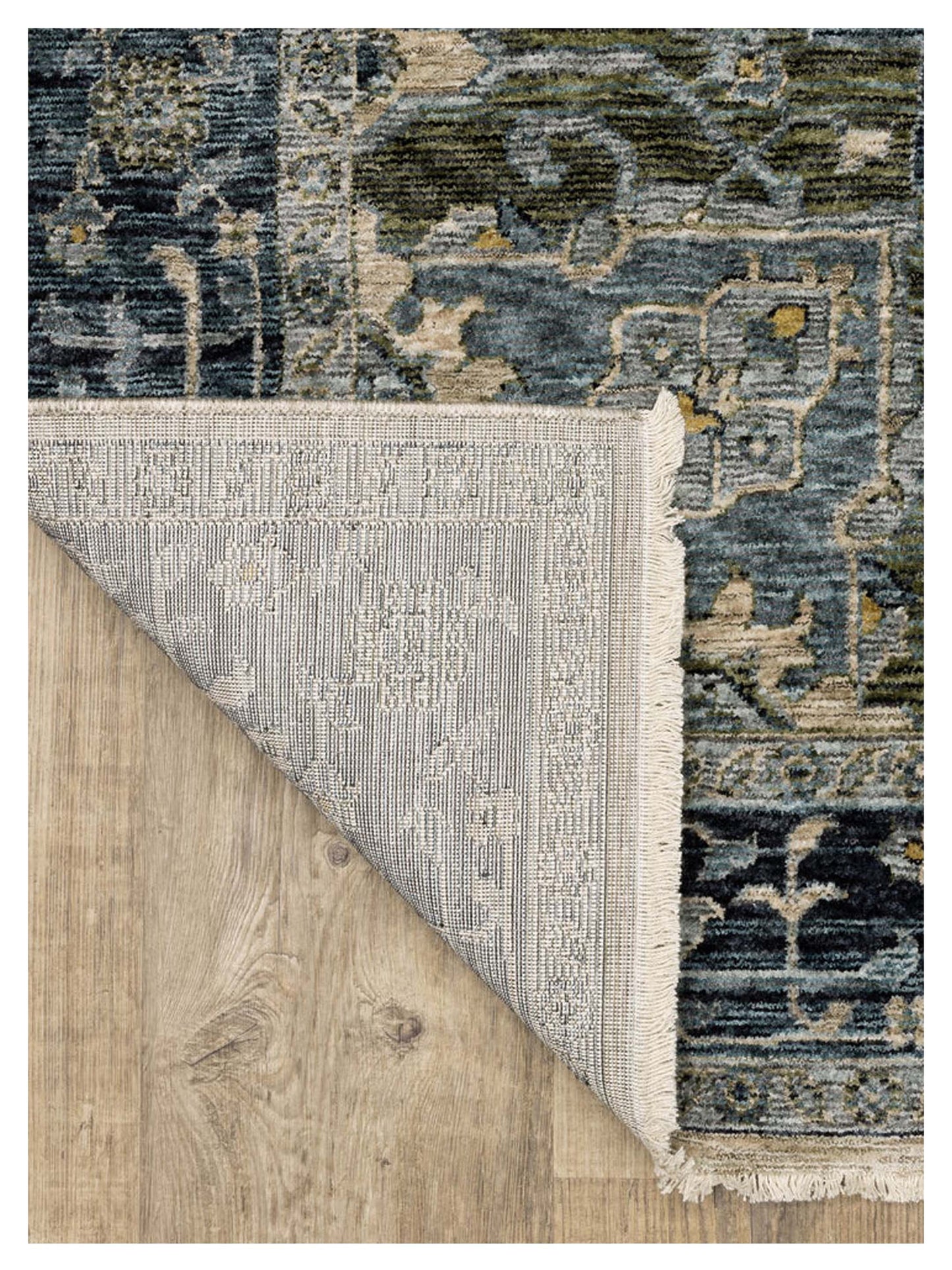 Oriental Weavers ABERDEEN 051G1 Blue Beige Traditional Machinemade Rug