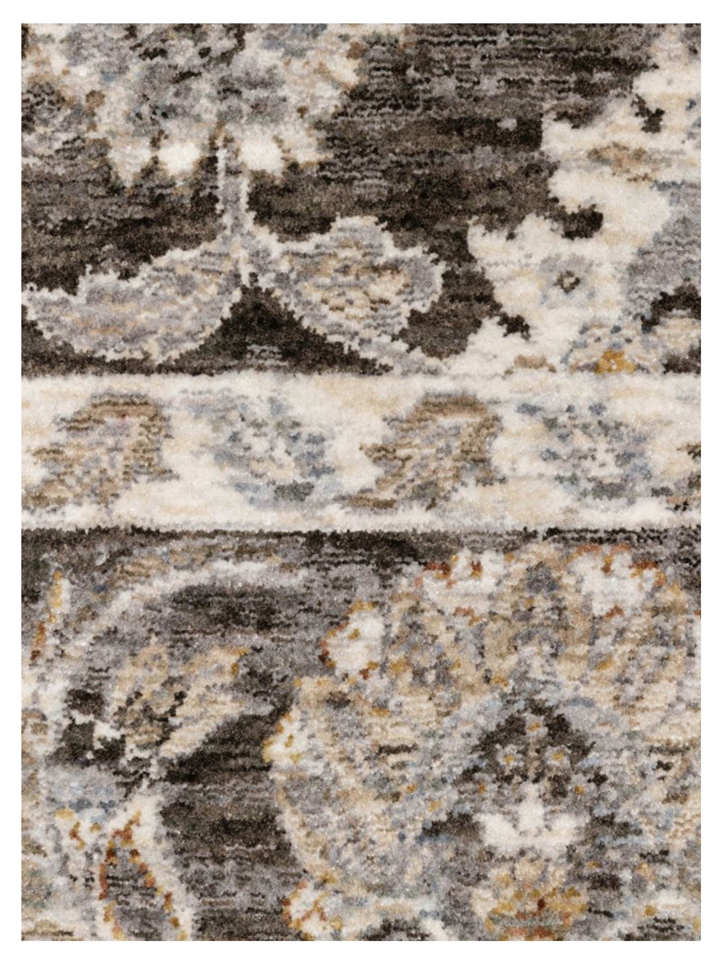 Oriental Weavers Maharaja 070N1 Charcoal Ivory Traditional Machinemade Rug