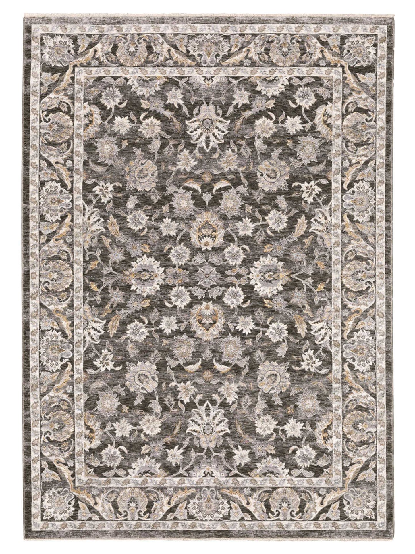 Oriental Weavers Maharaja 070N1 Charcoal Traditional Machinemade Rug