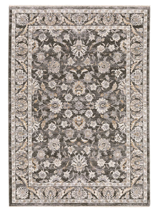 Oriental Weavers Maharaja 070N1 Charcoal Traditional Machinemade Rug