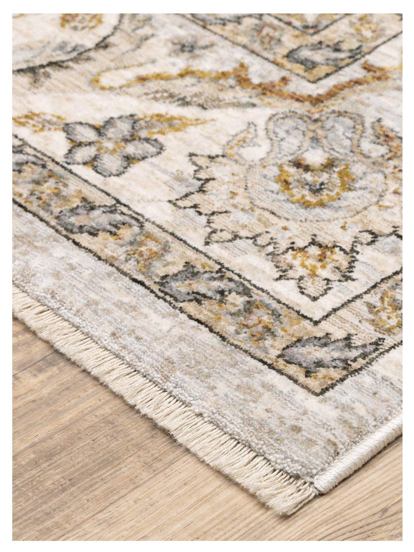 Oriental Weavers Maharaja 070W1 Ivory Grey Traditional Machinemade Rug