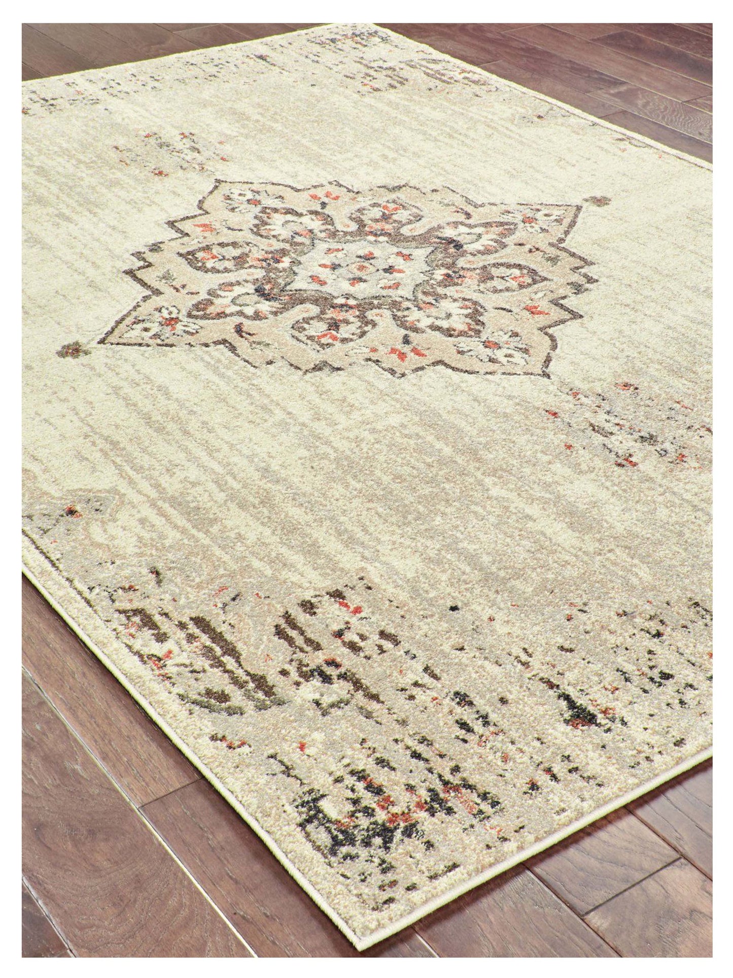 Oriental Weavers PASHA 072J2 Ivory Brown Traditional Machinemade Rug